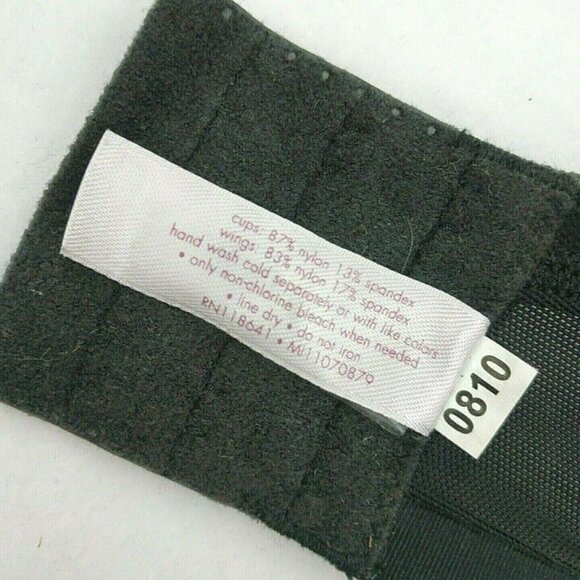 Cacique Lane Bryant Womens Bra Smooth Satin Full Coverage U/W Size 46C Black - Picture 7 of 7